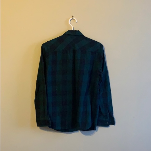 ROOTS Flannel 100% cotton; forest green and black. - Picture 3 of 6